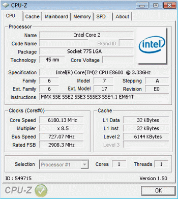 Intel wr bus 727